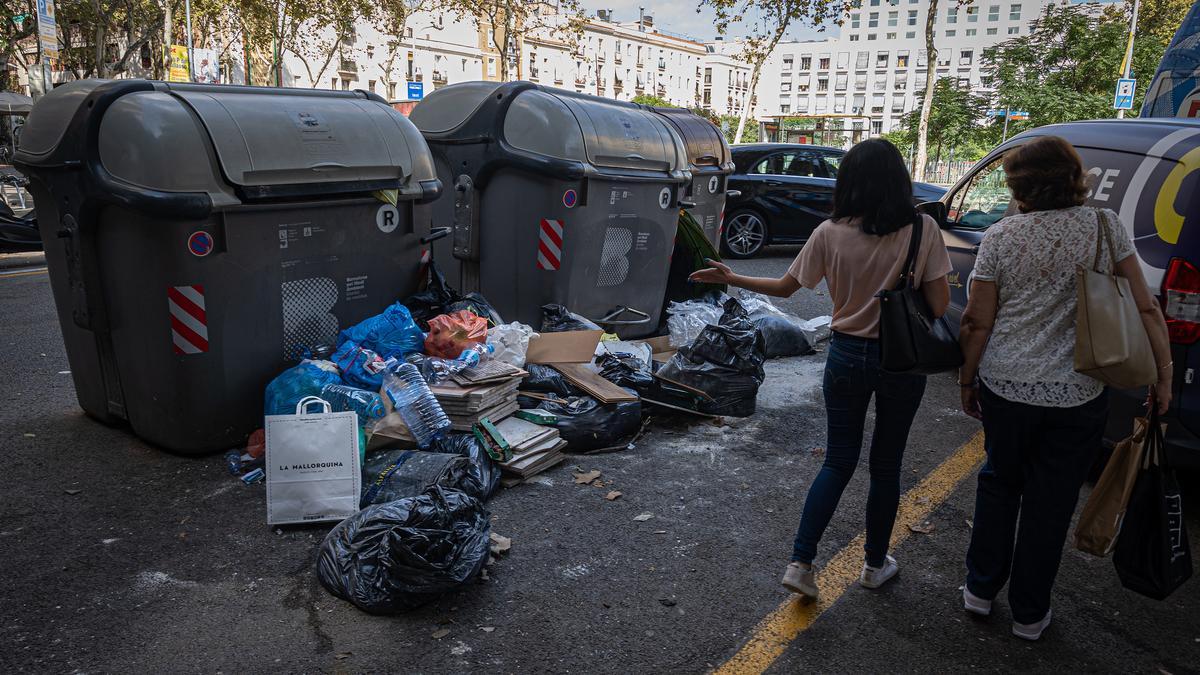 La suciedad en Barcelona: L'Eixample