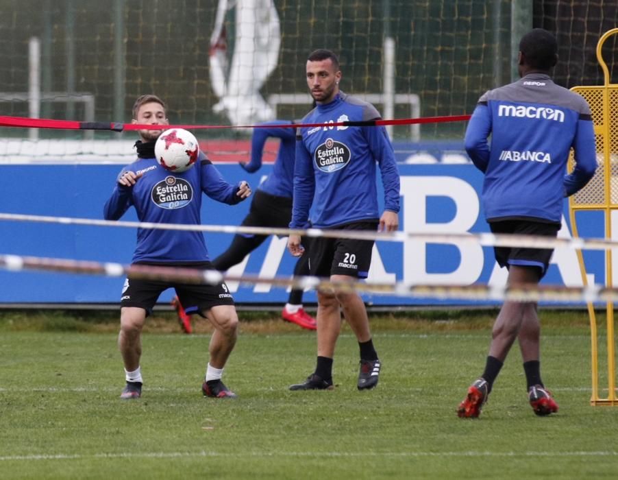 El Dépor se entrena antes del duelo de Copa