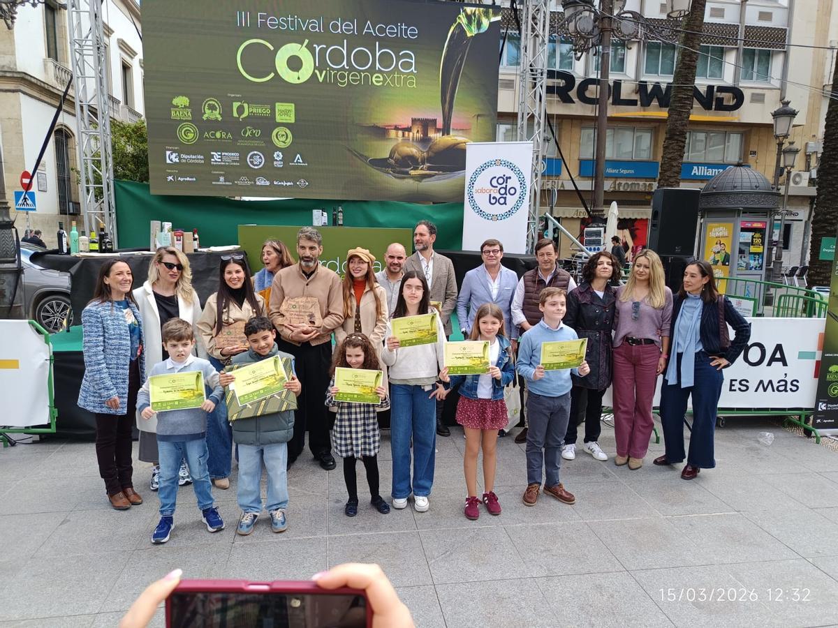 Entrega de premios del tercer Festival del Aceite Córdoba Virgen Extra.