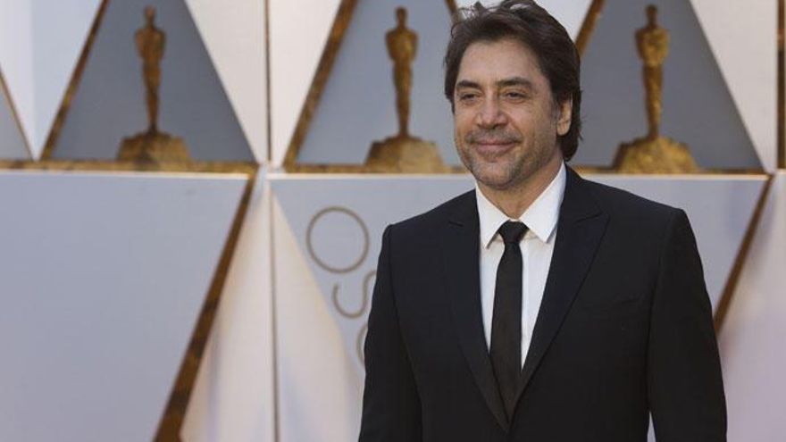 Javier Bardem, en la gala de los Oscars 2017