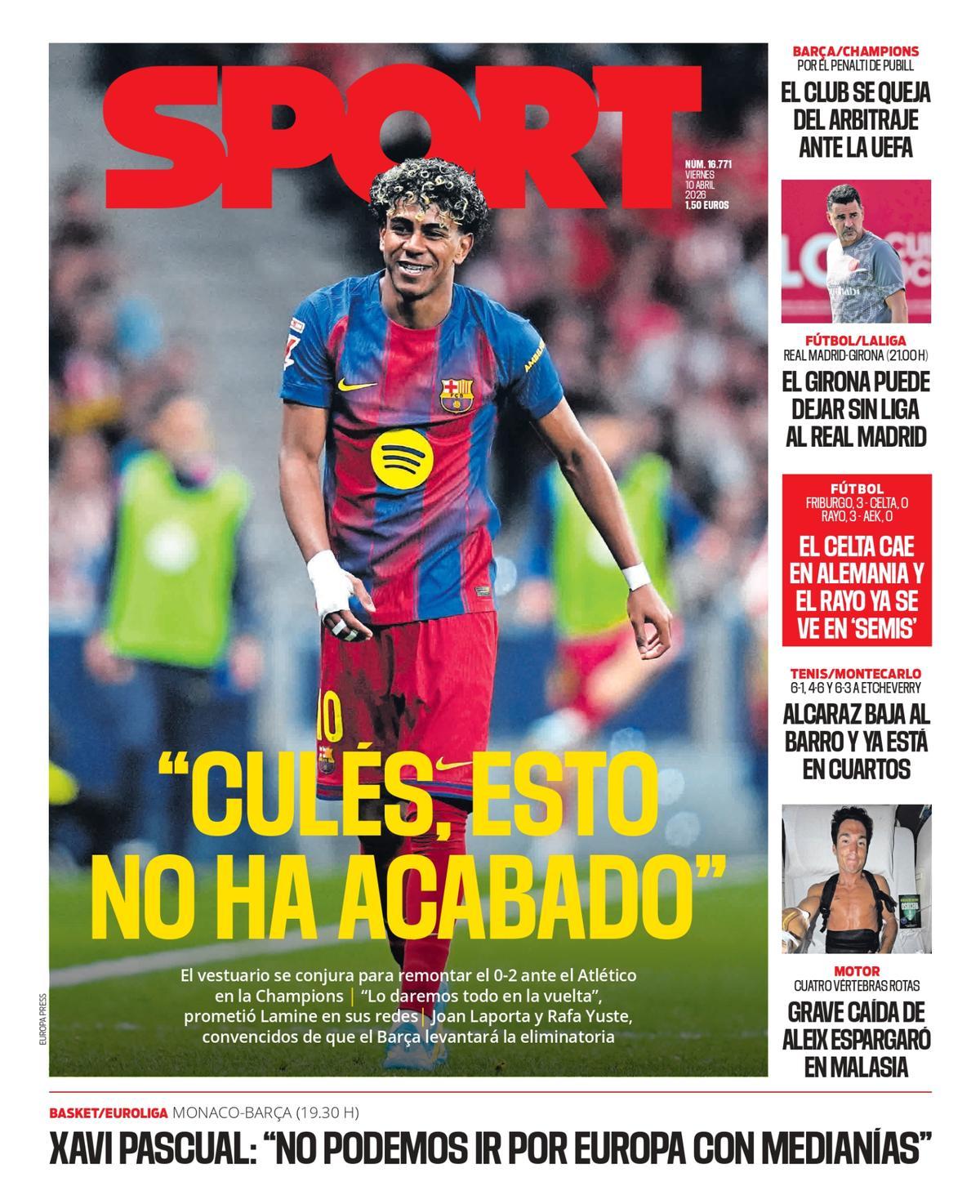Las portadas de la prensa deportiva de hoy