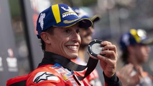 Marc Márquez (Ducati) ha celebrado, hoy, en Japón, el segundo puesto en la sprint que le da (casi) el noveno título.