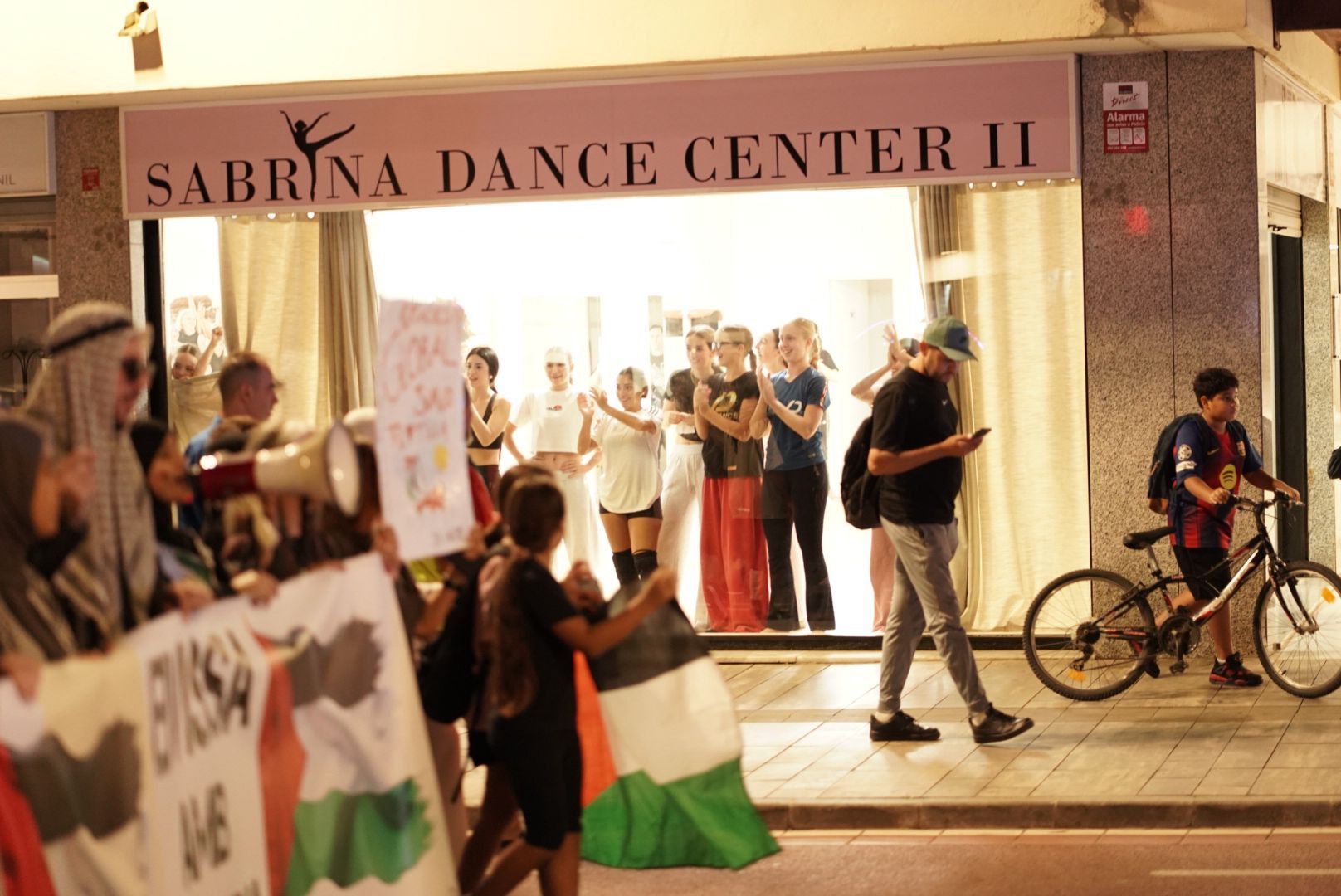 Manifestación en Ibiza en solidaridad con el pueblo palestino