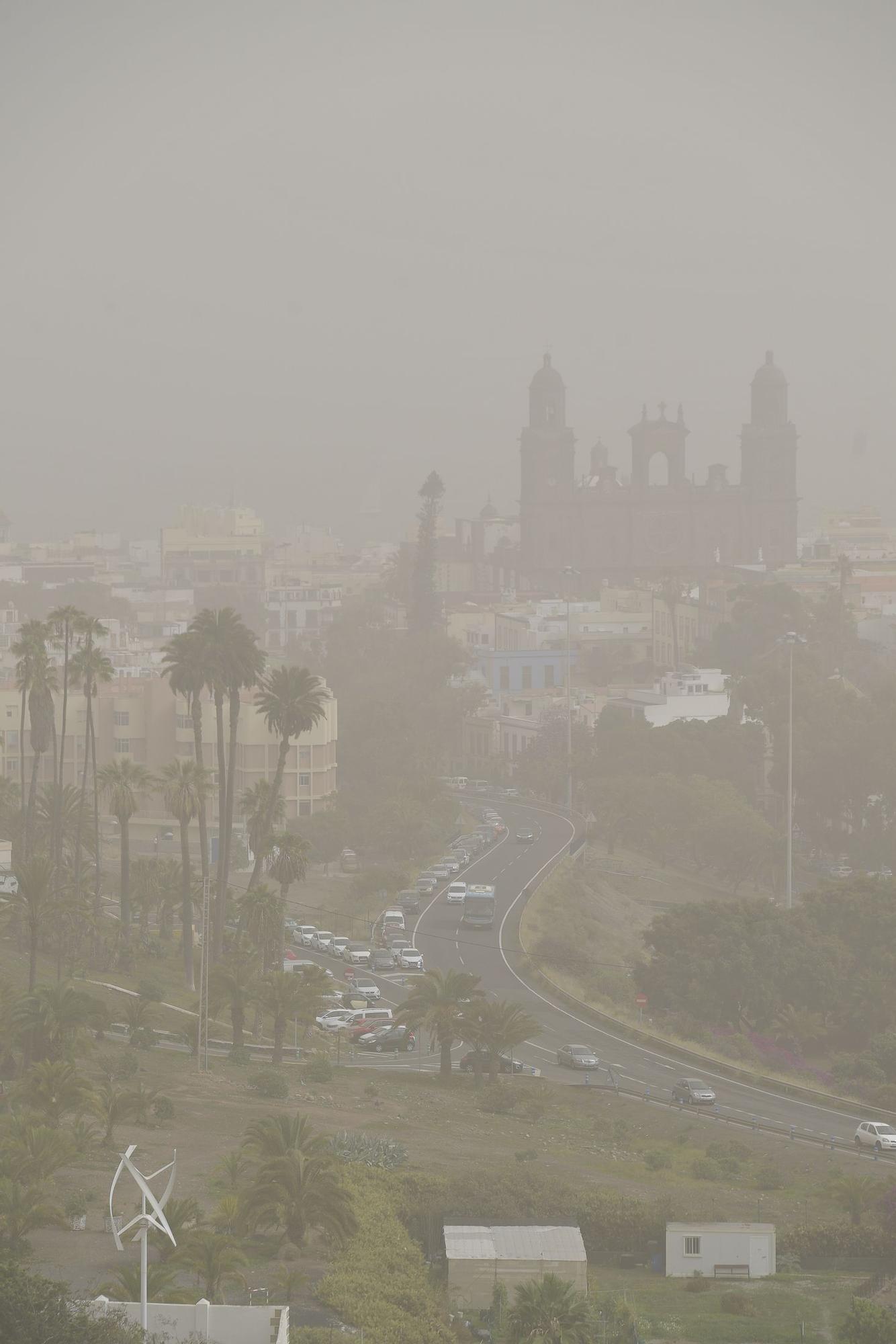 Calima sobre Gran Canaria