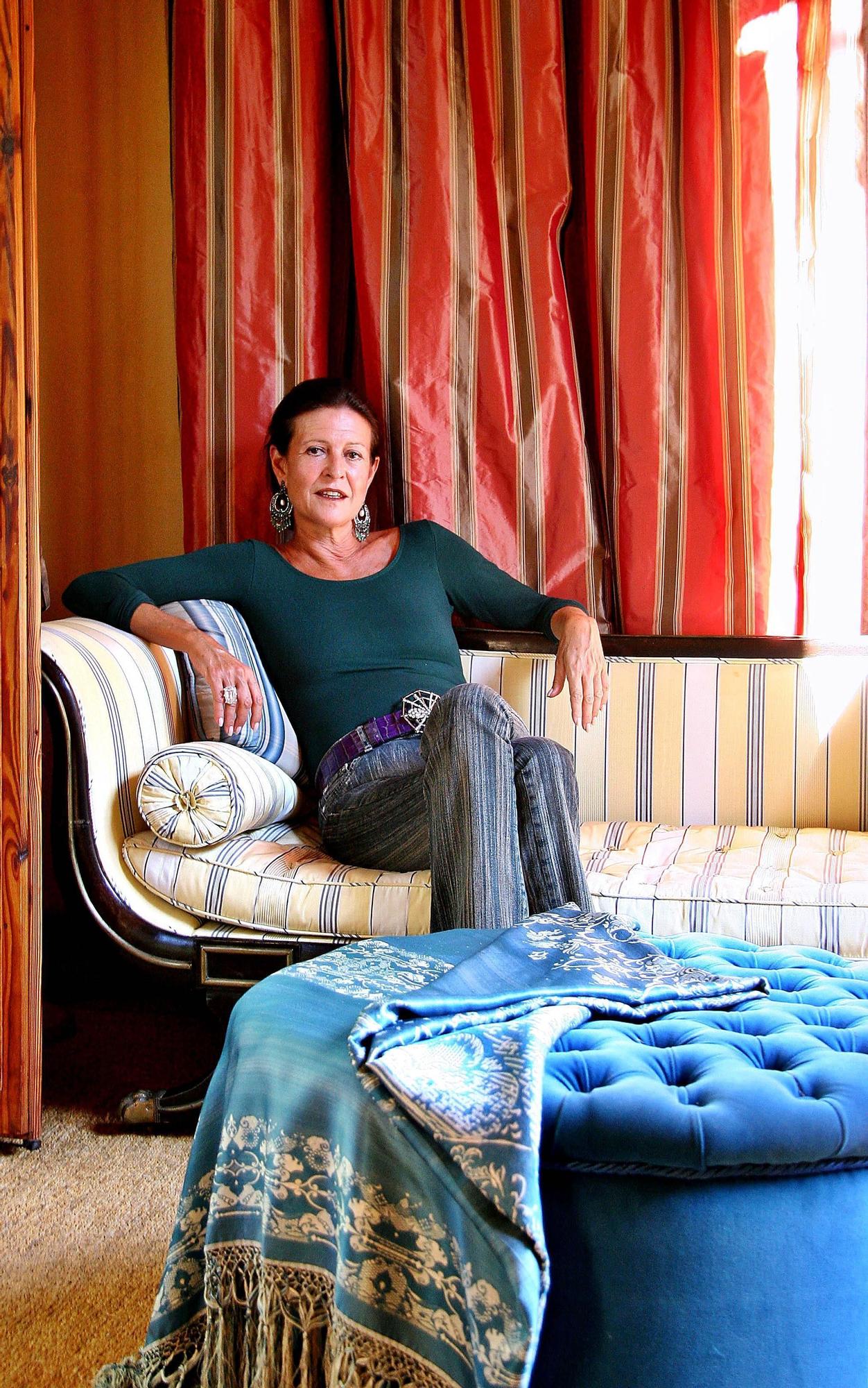 Cristina Macaya en su residencia mallorquina