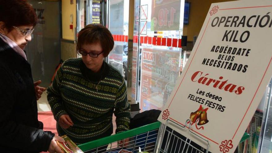 Una edición anterior de la «Operación Kilo» de Cáritas. | | G.NÚÑEZ