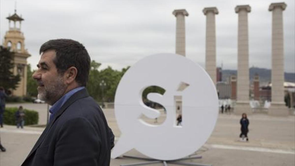 Jordi Sànchez, el pasado miércoles 19, al presentar la nueva campaña de la ANC.