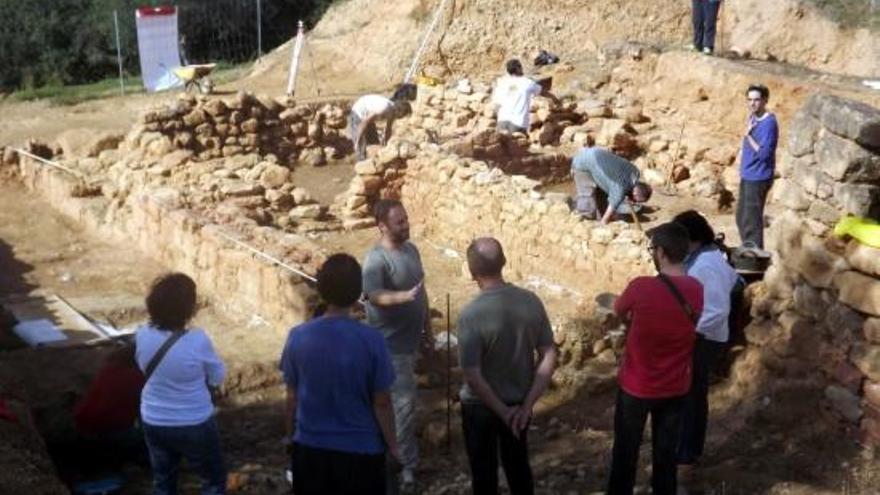 L&#039;edifici grec que es va descobrir en el jaciment.