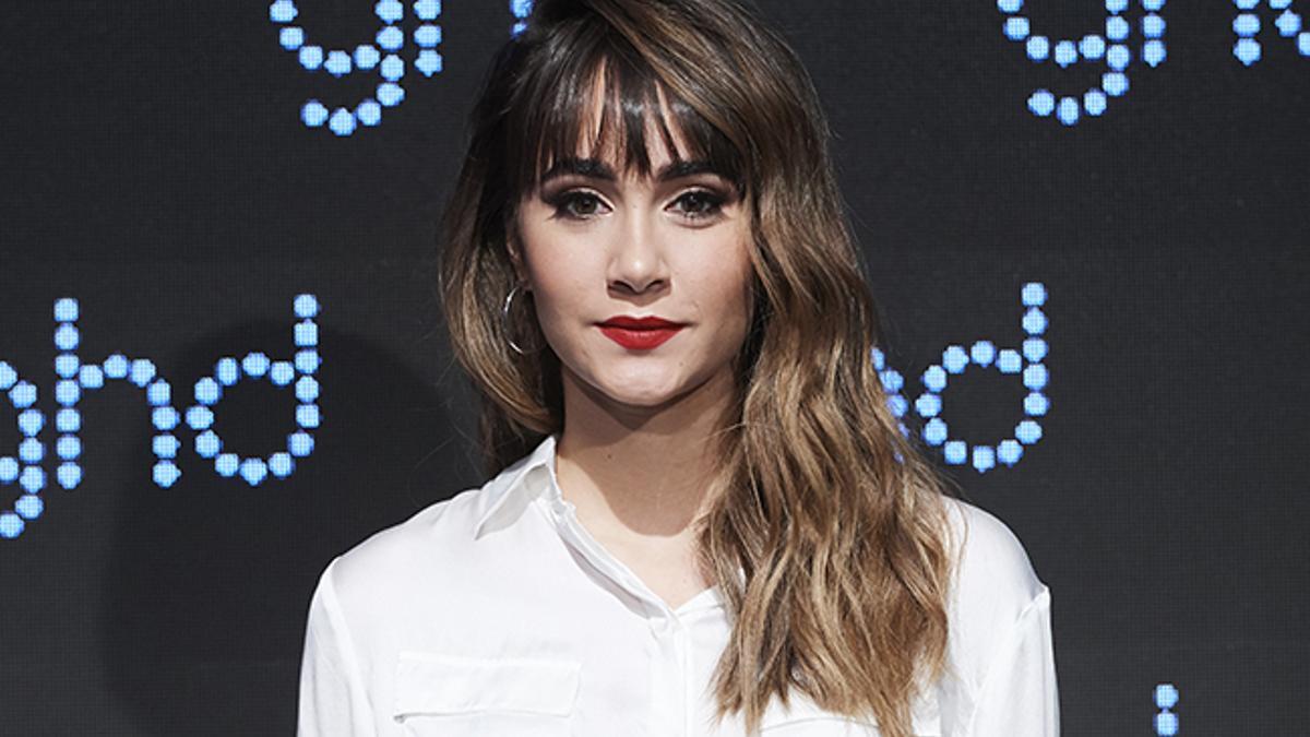 Aitana Ocaña en la presentación de la nueva campaña de GHD