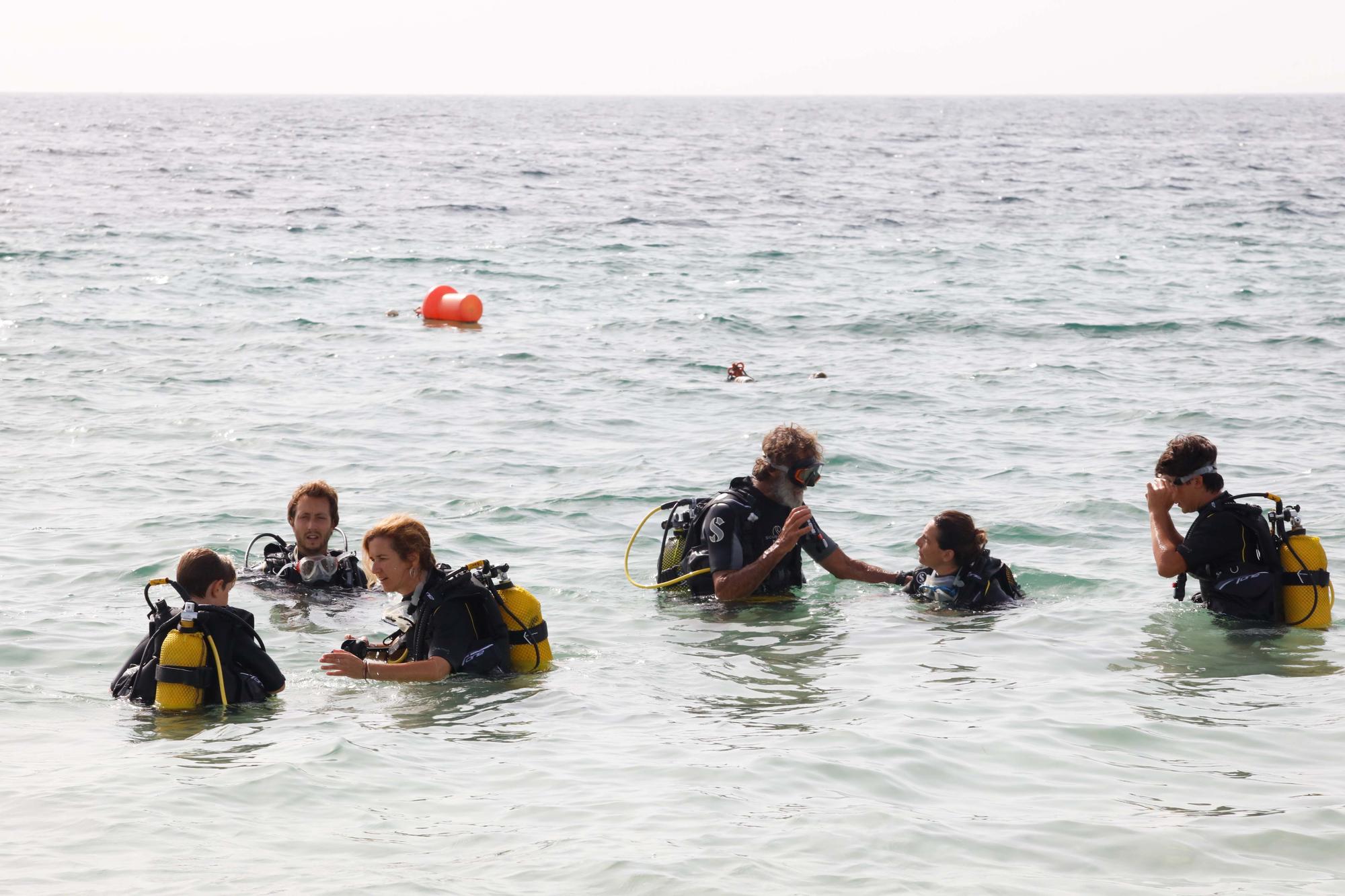 Bautizo de buceo en familia