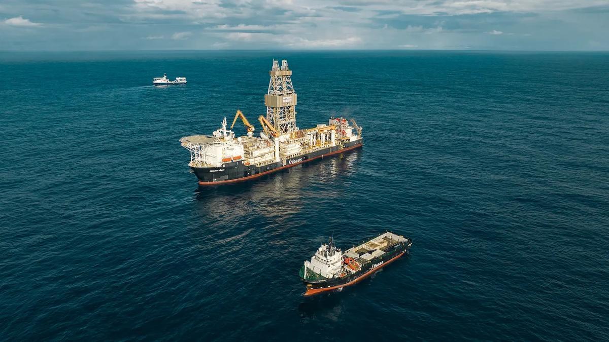 El buque de la empresa Metals Company que impulsa un proyecto de minería submarina. El buque de la empresa Metals Company que impulsa un proyecto de minería submarina.