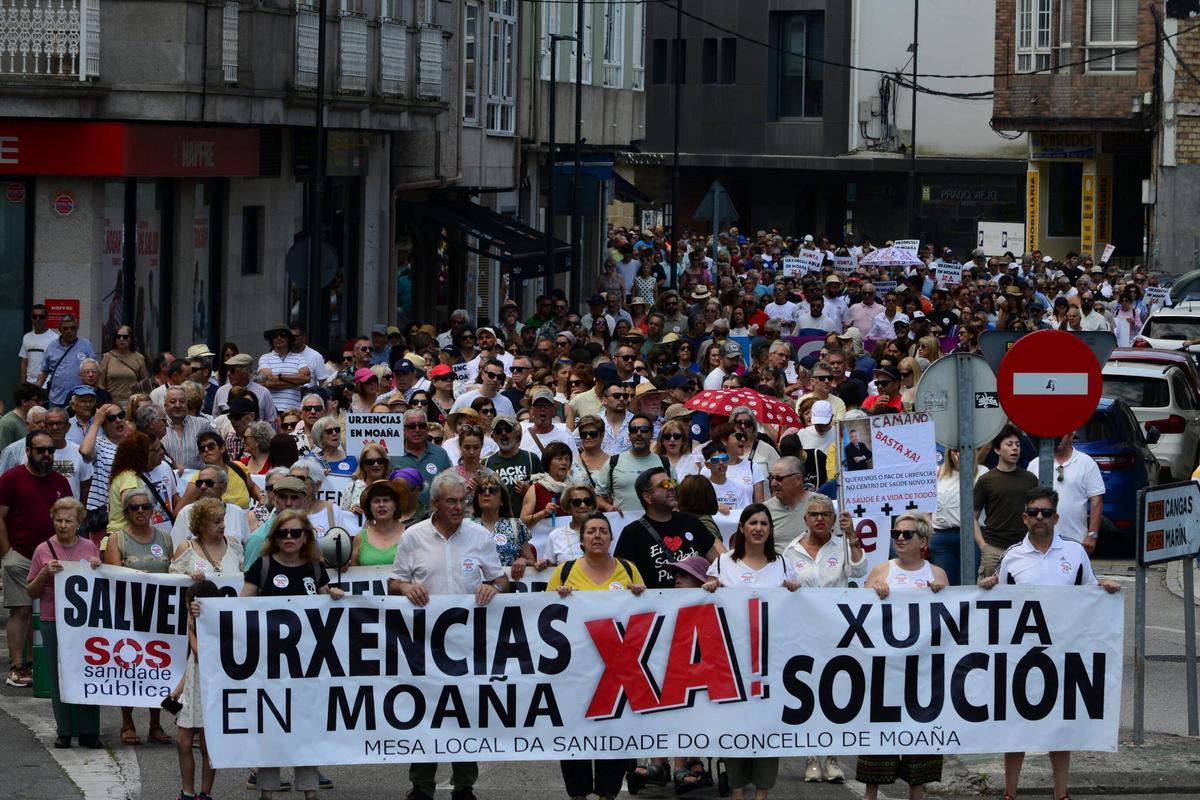 La marcha, cerca de su llegada a la rotonda de Salitre.