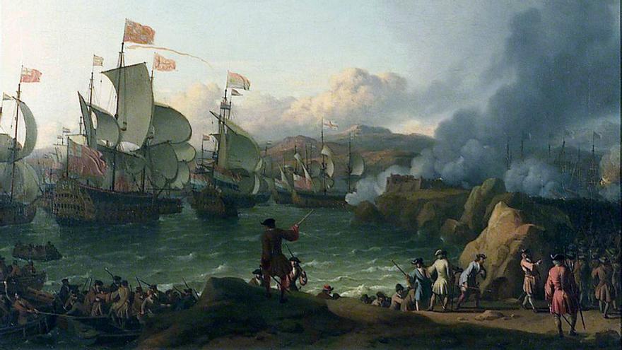 La batalla de Rande en un lienzo del pintor holandés Bakkhuizen. // FdV