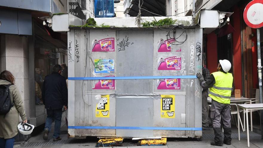 Traslado del kiosco de Marqués de Pontejos a la calle Panaderas