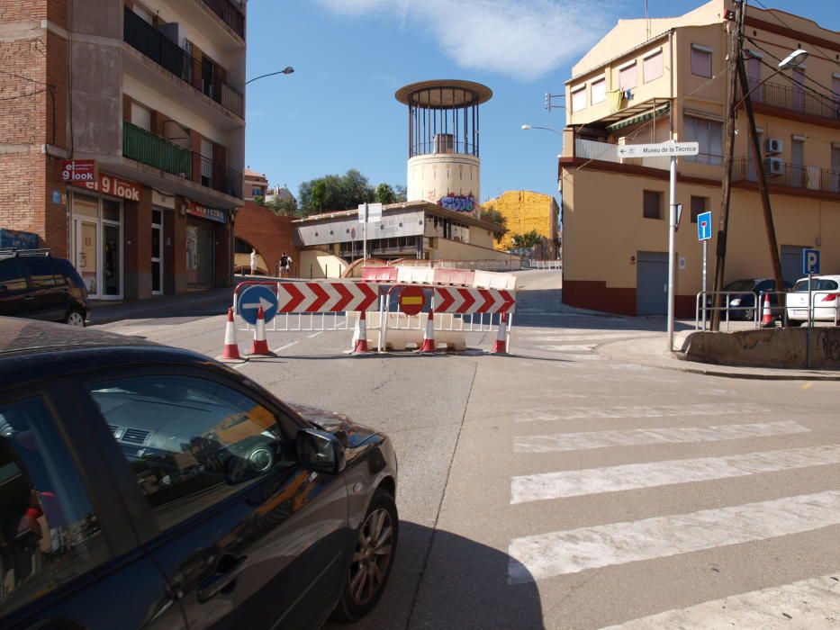 Tall de trànsit a la carretera Santpedor de Manresa