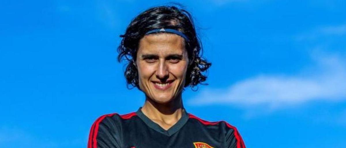 Montse Tomé, con la selección.