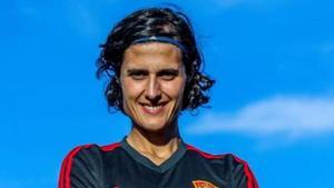 Montse Tomé, con la selección.