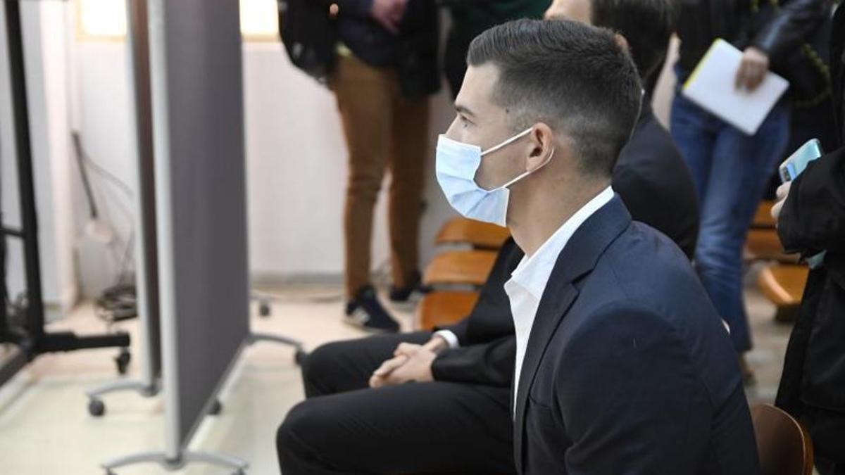 Santi Mina, en el juicio.