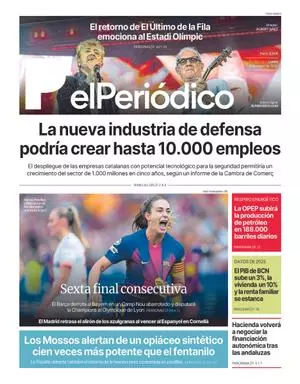 La portada de EL PERIÓDICO del 4 de mayo de 2026