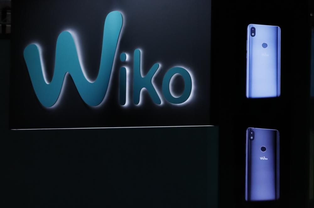 The Wiko mobile phone booth is seen at the ...