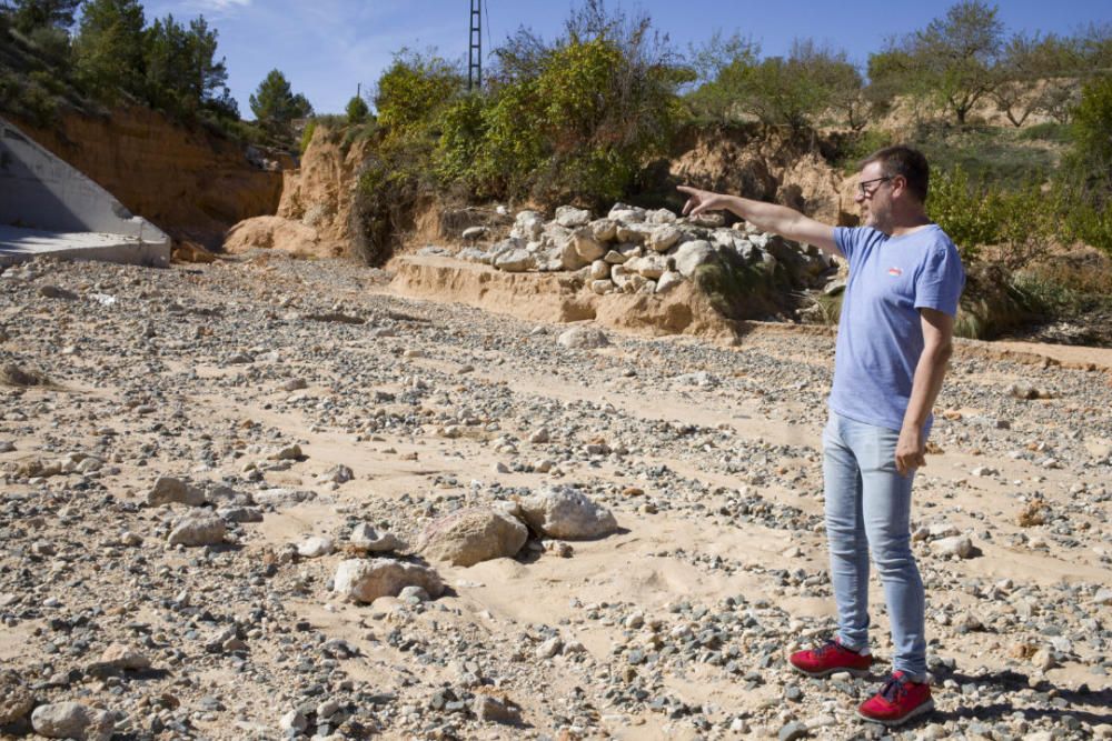 Abren el tramo afectado por las lluvias en la Font de la Figuera