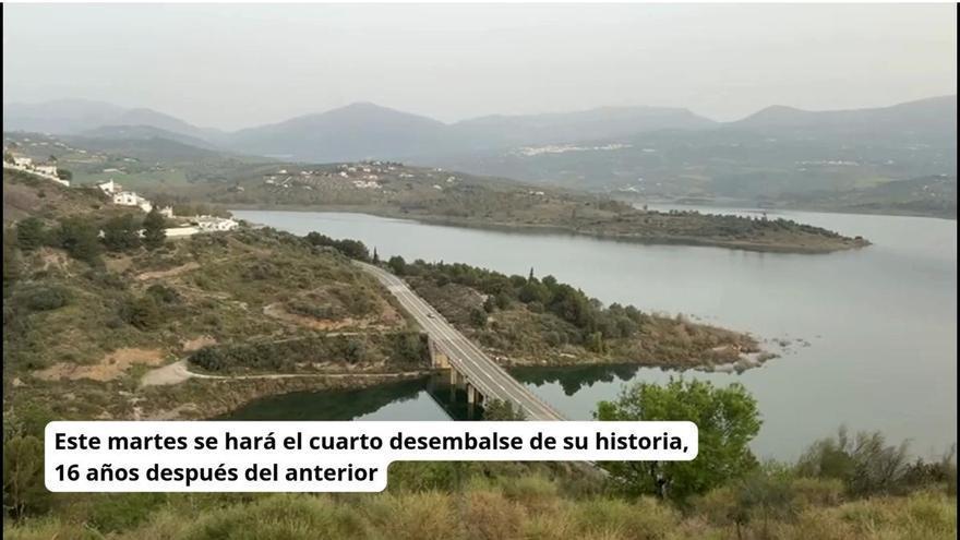 La Viñuela supera el 83% de su capacidad de agua embalsada