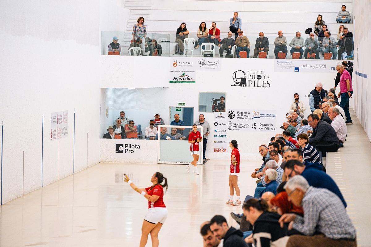 Una imatge del Trinquet Ciscar de Piles este dimarts