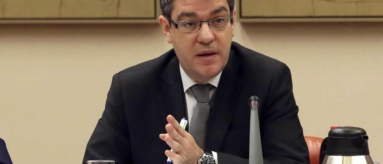 Álvaro Nadal, durante su comparecencia en el Congreso de los Diputados.