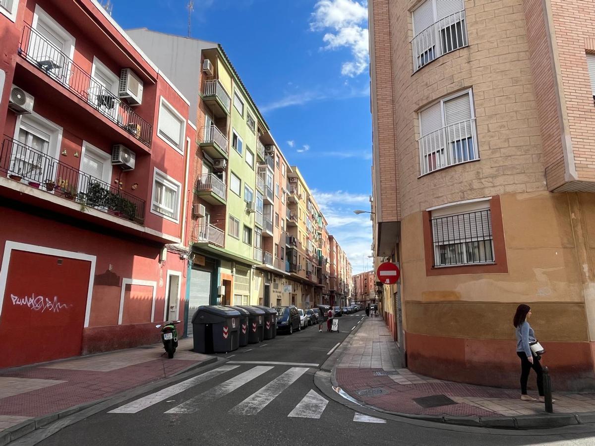 Esquina de la calle de Terminillo con la calle de Borja, en las Delicias, Zaragoza