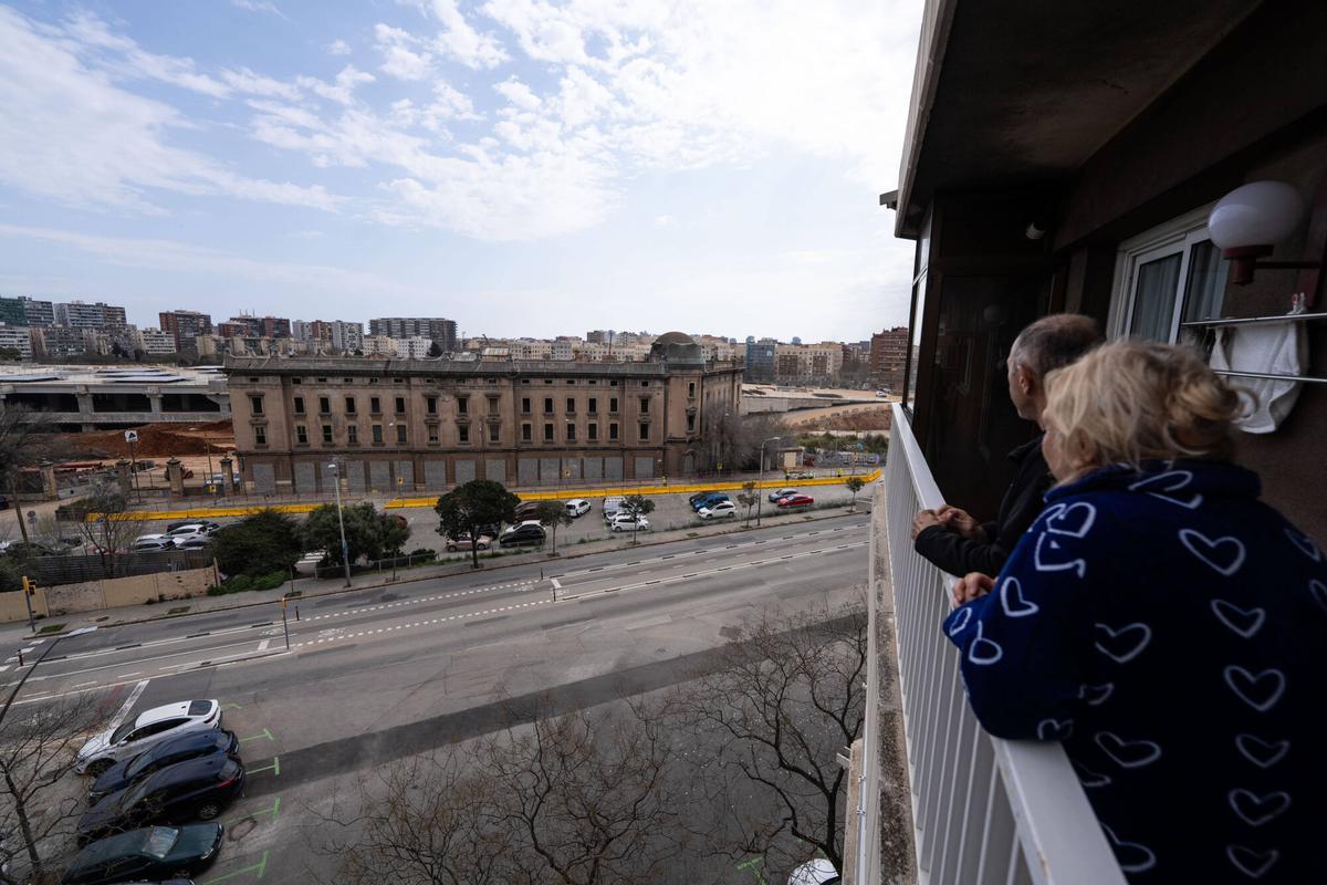 Barcelona. 19/03/2026 Sociedad. inicio de los trabajos de derribo estación de mercancías de La Sagrera. FOTO de ZOWY VOETEN
