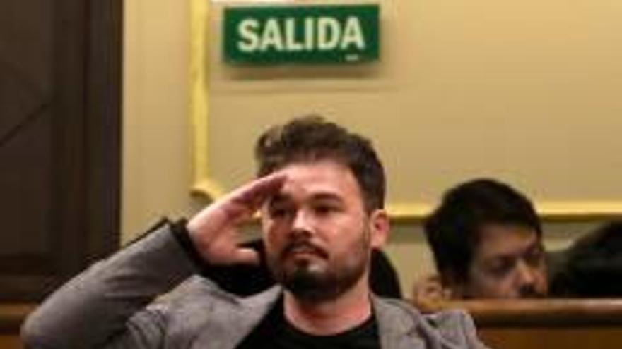 La presidenta del Congrés expulsa Rufián del ple per ignorar les crides a l&#039;ordre