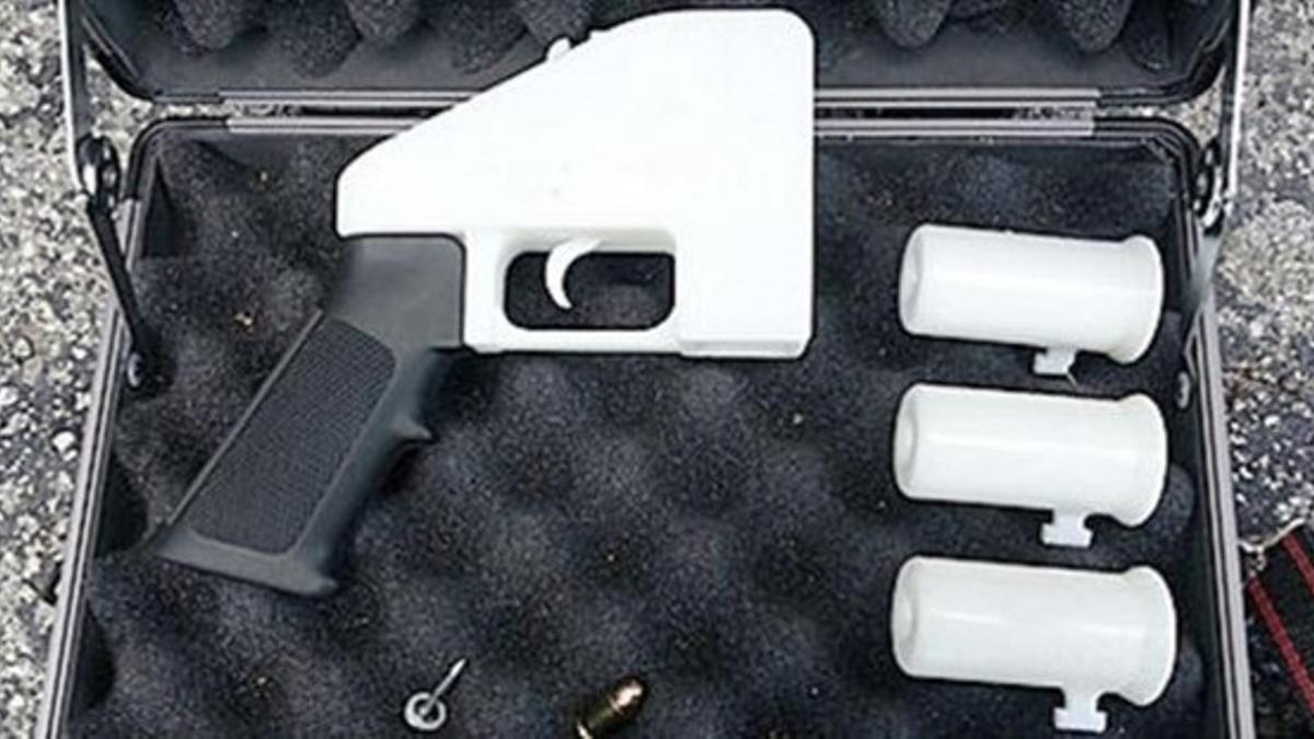 Unidad del arma bautizada como 'Liberator', la primera pistola fabricada con una impresora 3D.