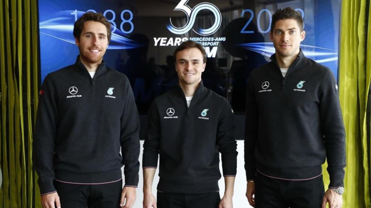 Juncadella (a la izquierda), vuelve al DTM con Mercedes