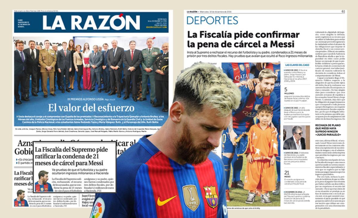 Las filtraciones a La Razón para dañar la imagen de Messi