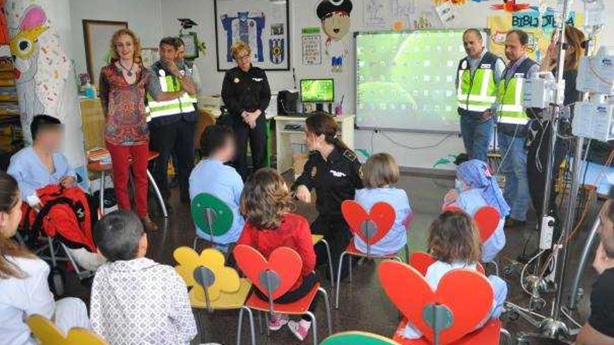 Pedagogía policial con niños hospitalizados