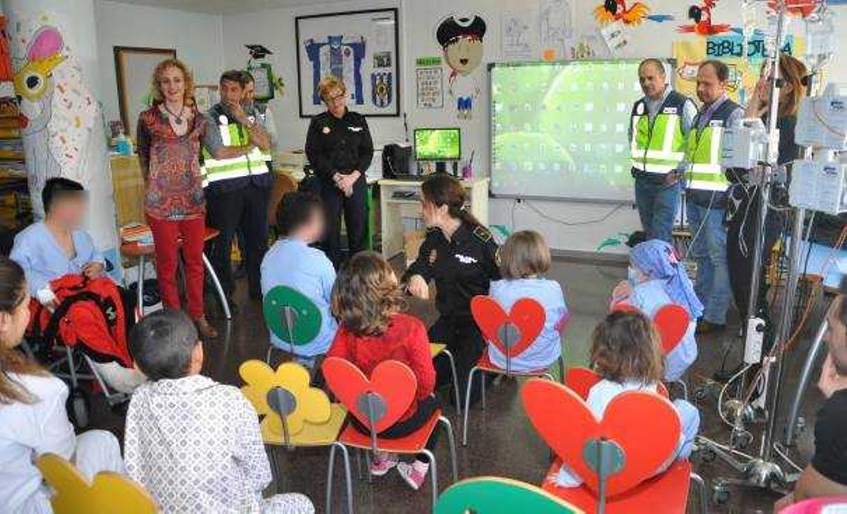 Pedagogía policial con niños hospitalizados