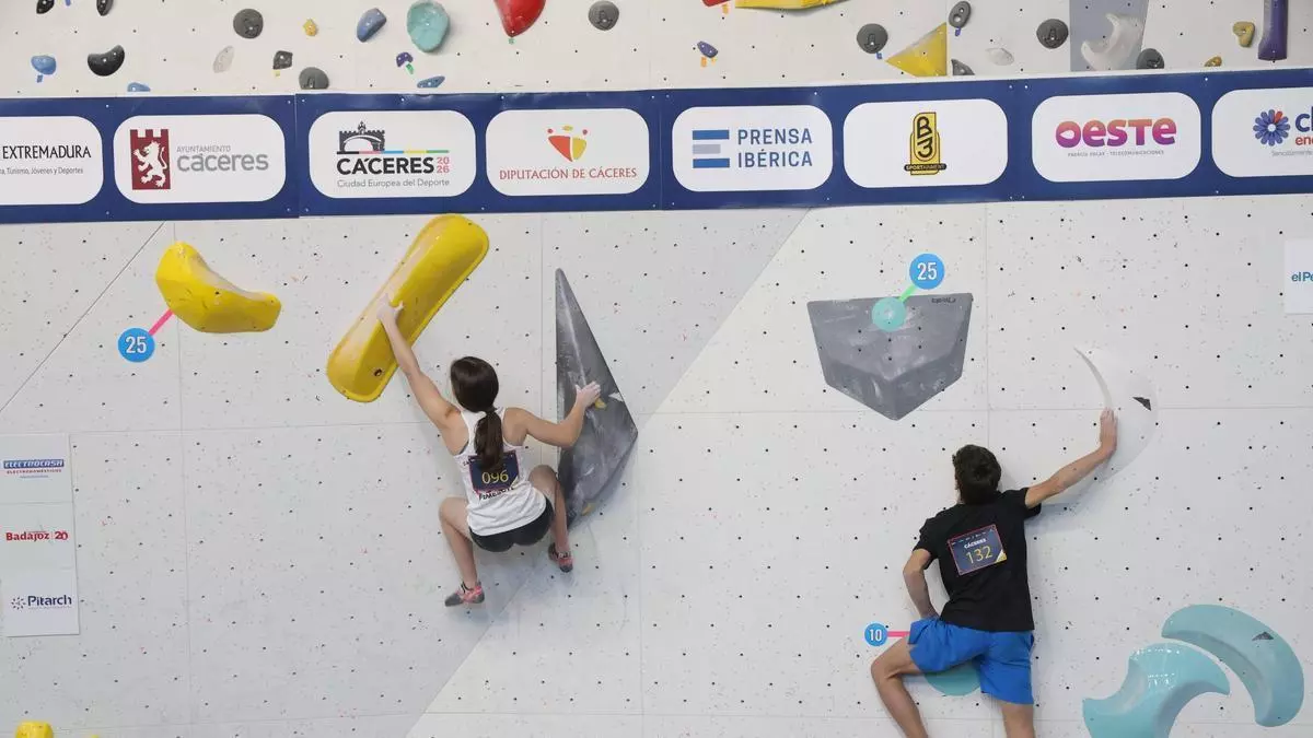 Cáceres ya vibra con la Copa de España de Escalada