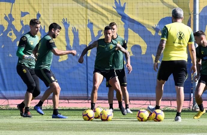 13/02/2019 TELDE. Entrenamiento Ud Las Palmas.  Fotografa: YAIZA SOCORRO.