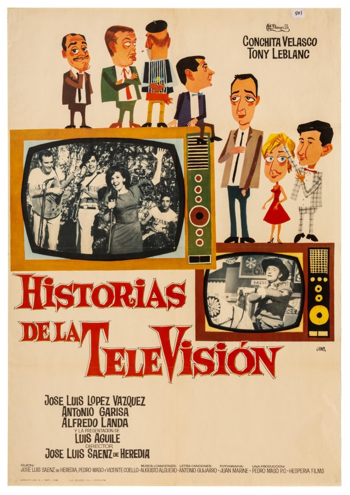 Cartel de "Historias de la Televisión", en homenaje a la actriz y cantante Concha Velasco