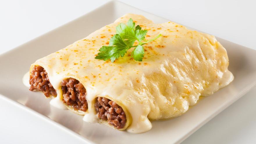 Canelones con carne