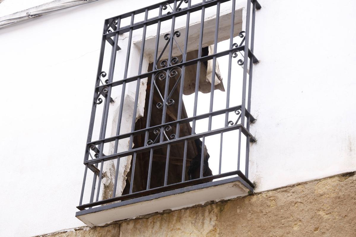 Imagen de la vivienda donde se ha producido el derrumbe.