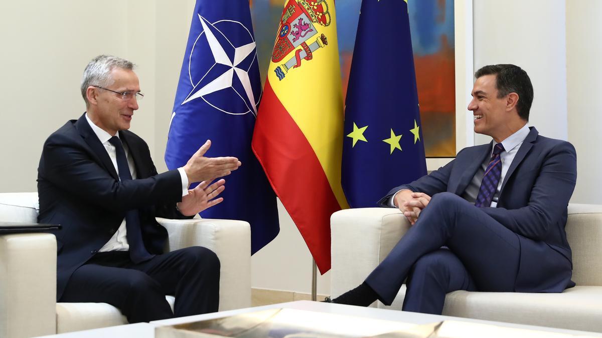 Sánchez i Stoltenberg a la Moncloa