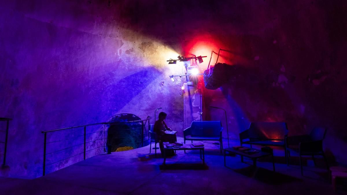 Interior de los Pozos de Garrigós, el único refugio climático de la provincia de Alicante.