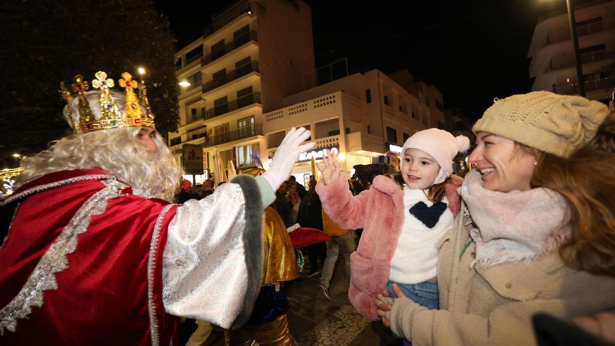 Un momento de la cabalgata 2024 de Sant Antoni.
