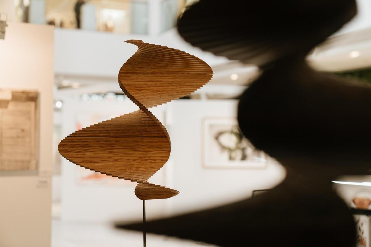 Algunas de las piezas que Rafael Jaén expone en la feria Flecha.