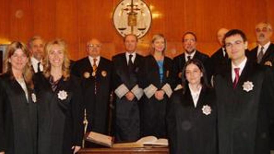 Acto de jura de los cuatro jueces de la última promoción de la Escuela Judicial que van a tomar posesión en destinos de Balears