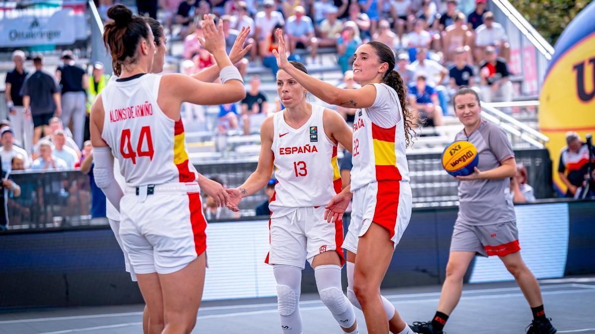 España ya está en las 'semis' del Europeo de basket 3x3