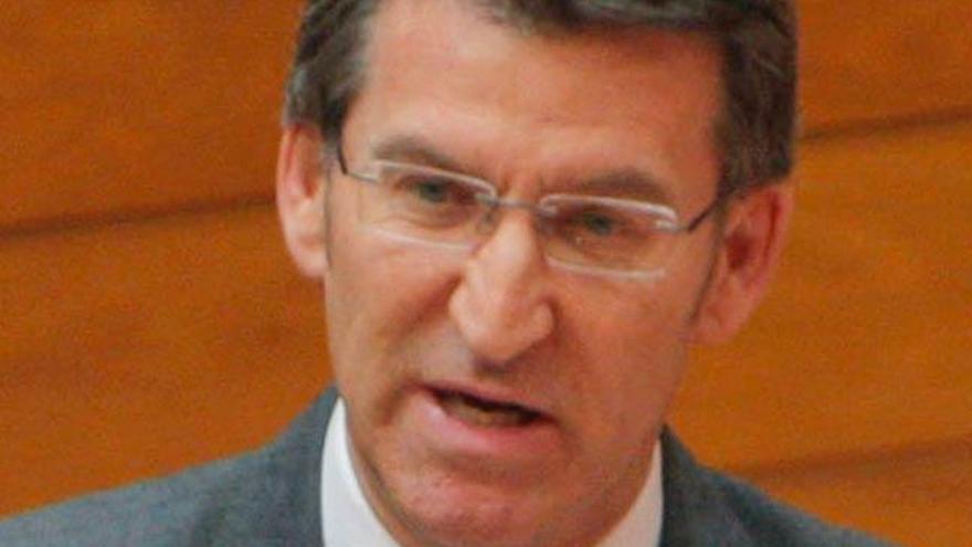 Núñez Feijóo en el Parlamento. / XOAN ALVAREZ
