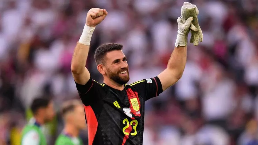 Unai Simón: "La charla de Luis en la prórroga nos ha convencido de seguir adelante"