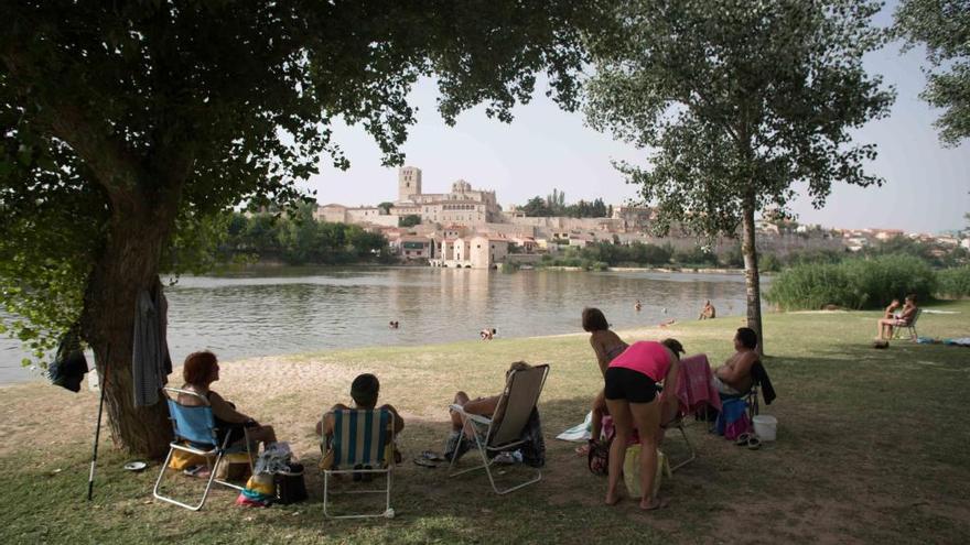 Zamoranos disfrutando de un día de sol en Los Pelambres.